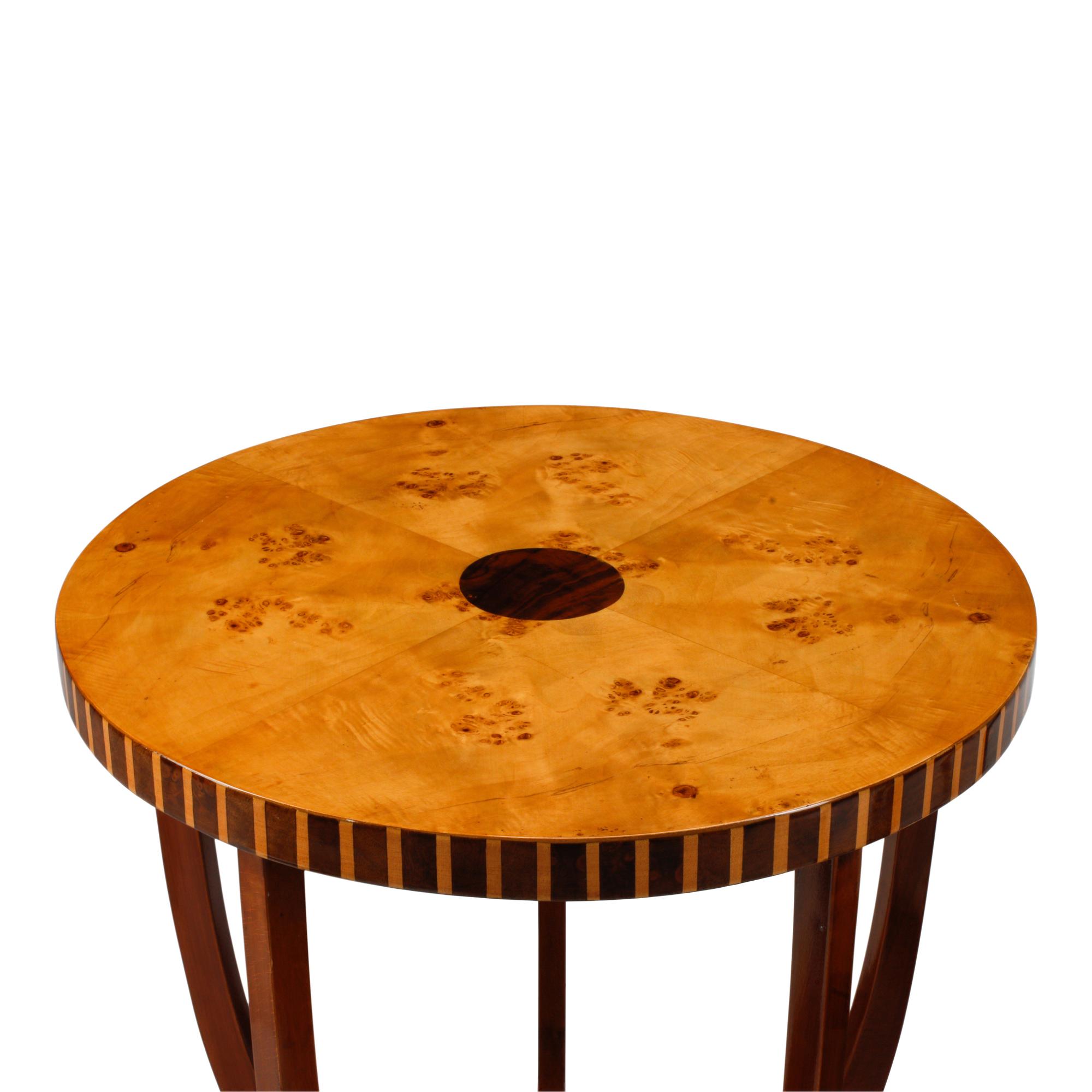 A Pair of Art Deco Style Circular Side Tables