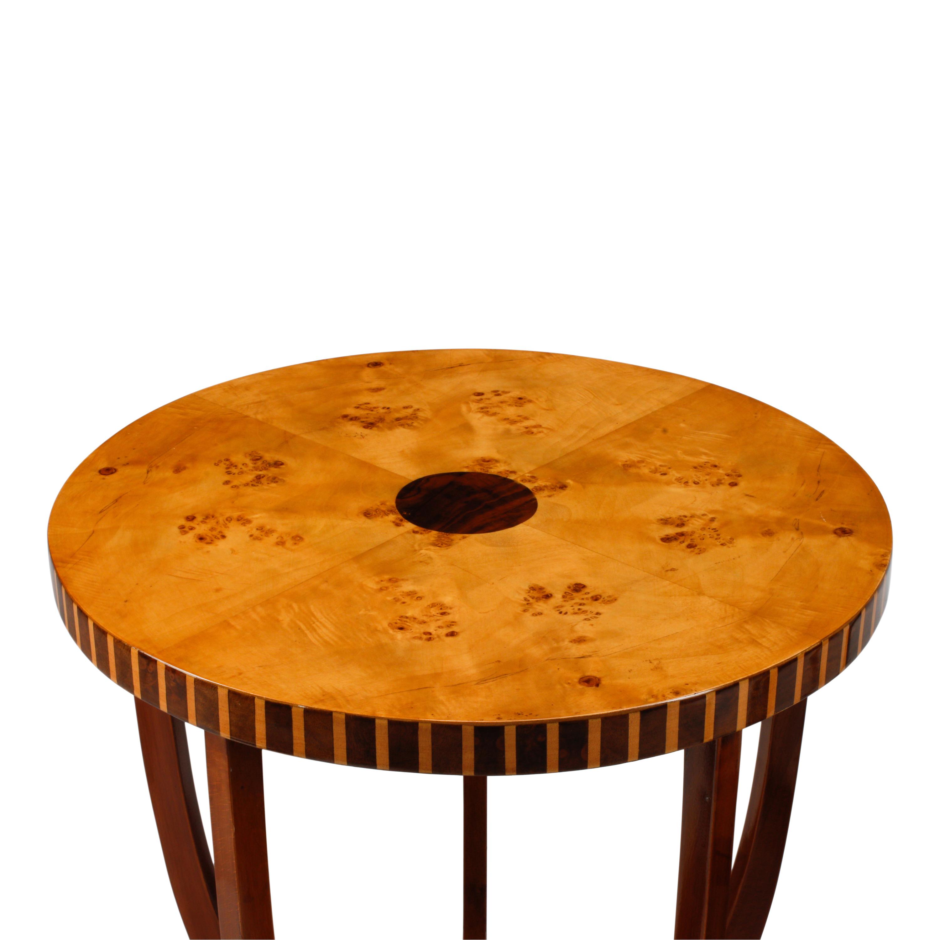 A Pair of Art Deco Style Circular Side Tables