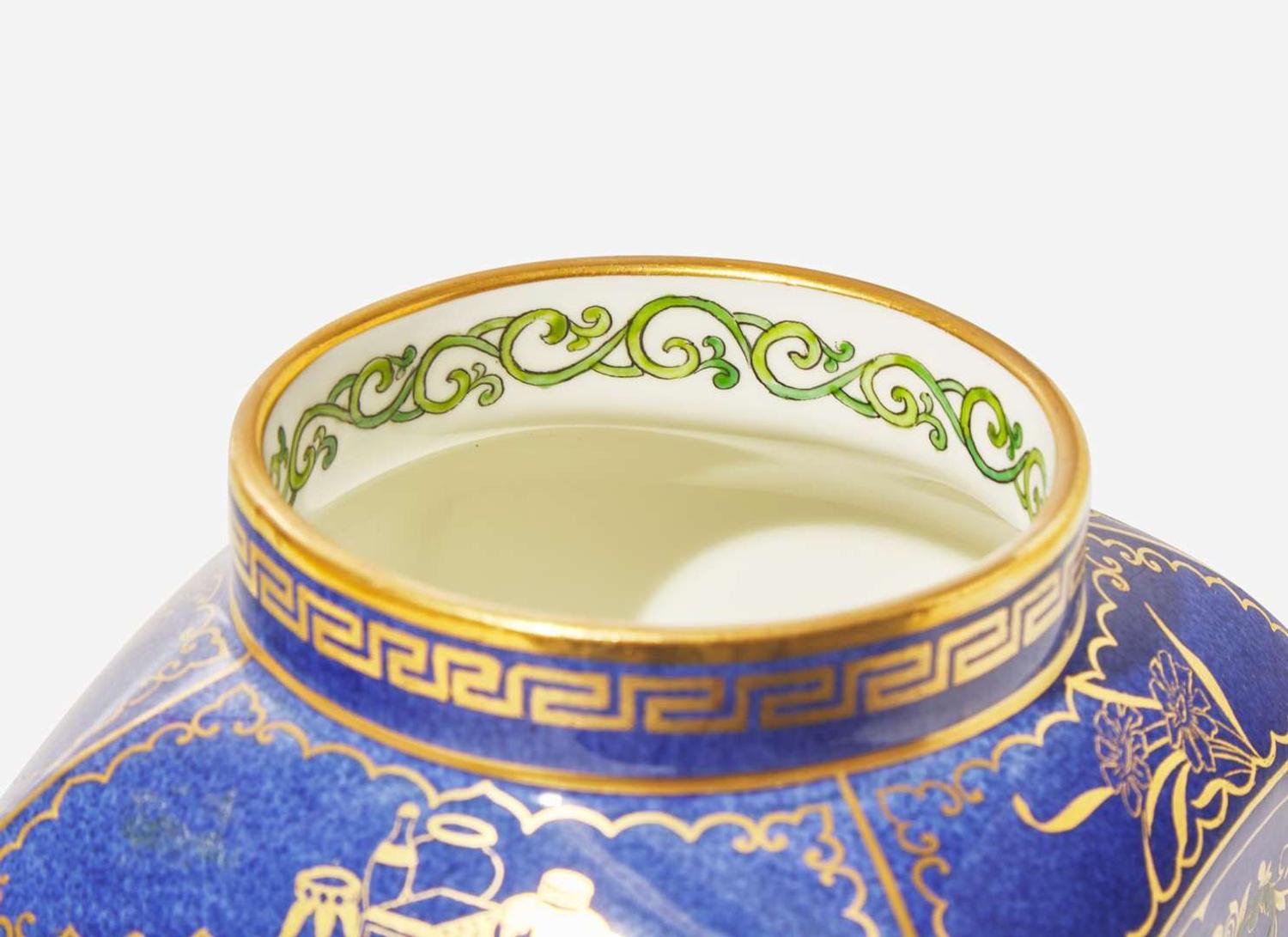 A Large Wedgwood Mabel Tatton Decorated Bone China Vase, UK, 1910s