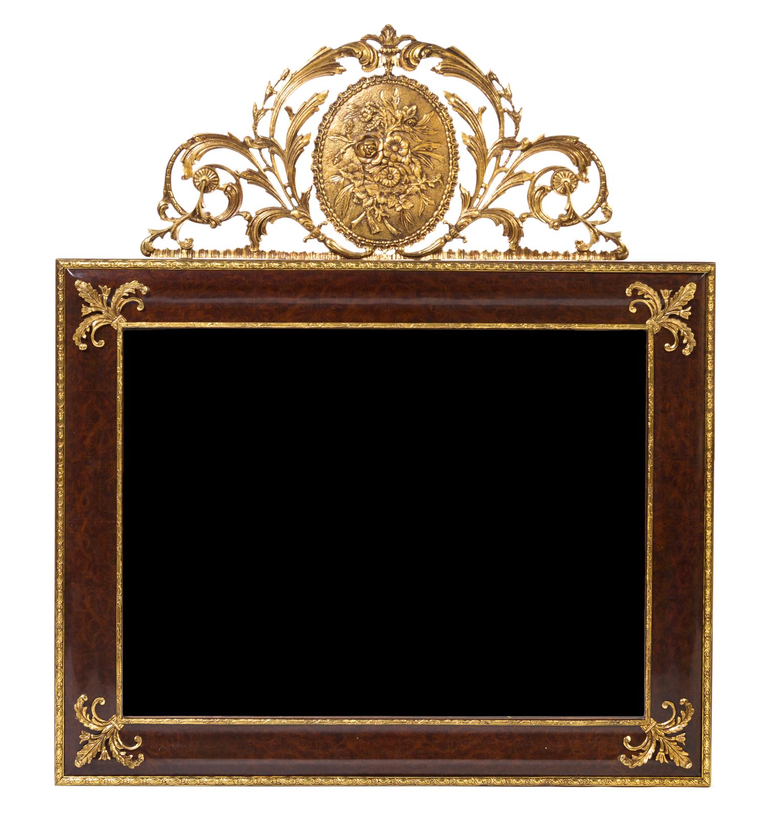 A Neoclassical Style Giltwood Mirror Height 46 x width 39 inches. — 20TH CENTURY