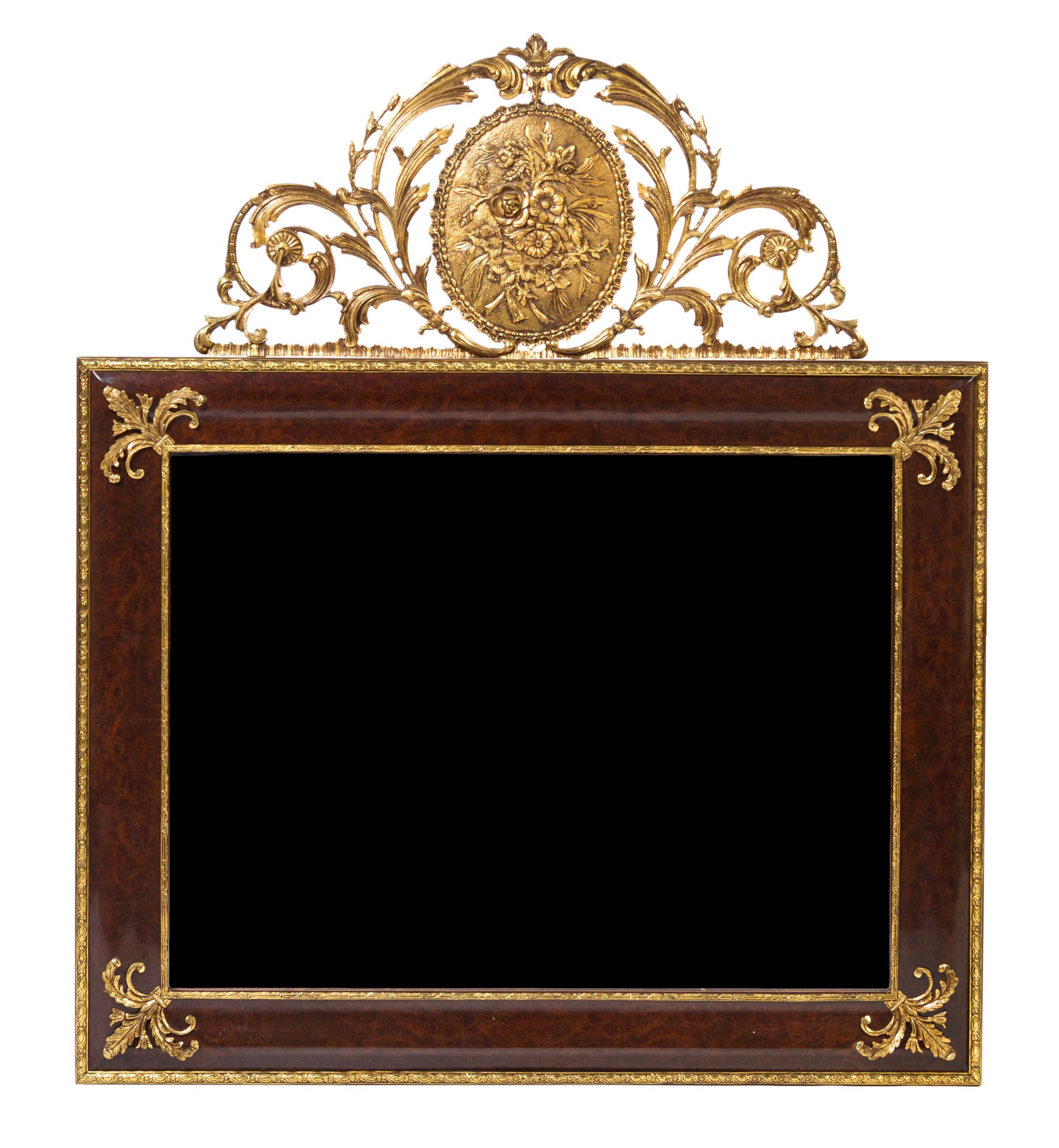 A Neoclassical Style Giltwood Mirror Height 46 x width 39 inches. — 20TH CENTURY
