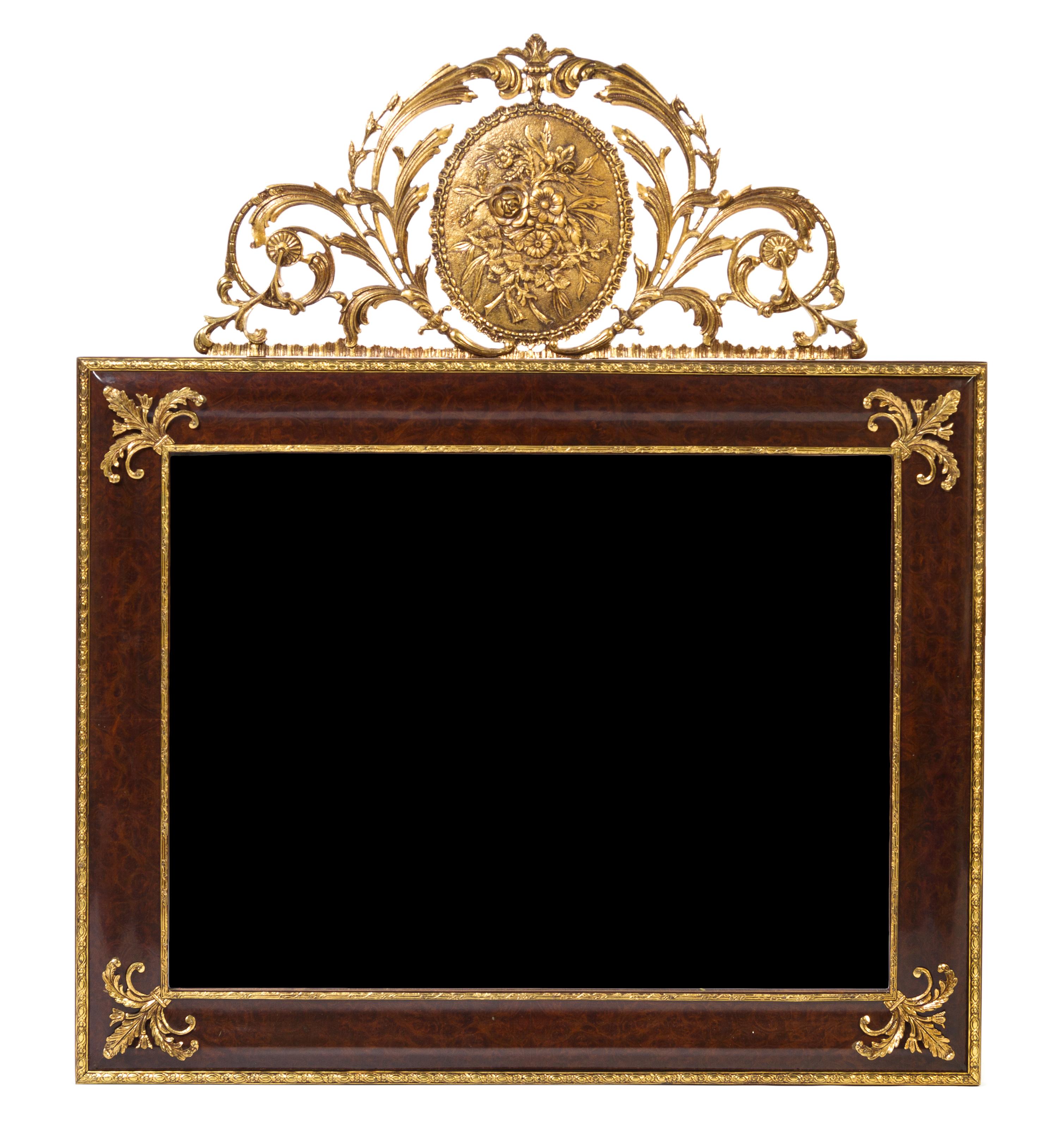 A Neoclassical Style Giltwood Mirror Height 46 x width 39 inches. — 20TH CENTURY