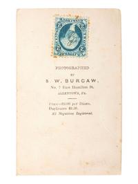 [CIVIL WAR]. BURCAW, S.W., photographer. CDV of young cadet with musket. Allentown, PA.