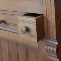 A Wood and Marble Wash Stand/Commode 27" W x 25" D x 44" H — France