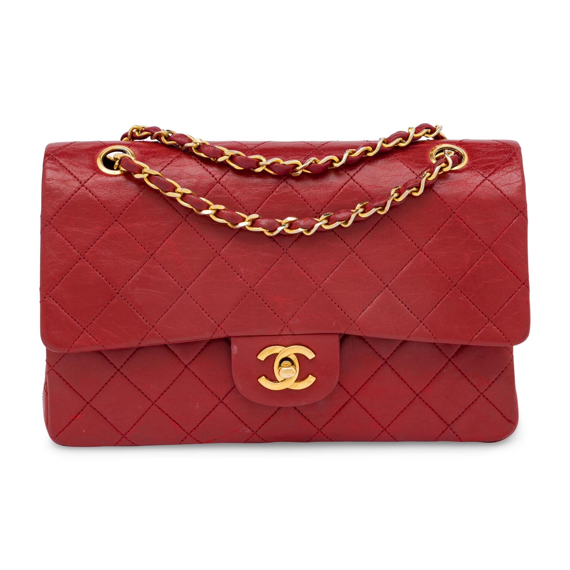 Chanel, Red Small Classic Double Flap Bag