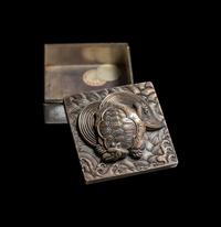 A Japanese Silver Bonbonniere