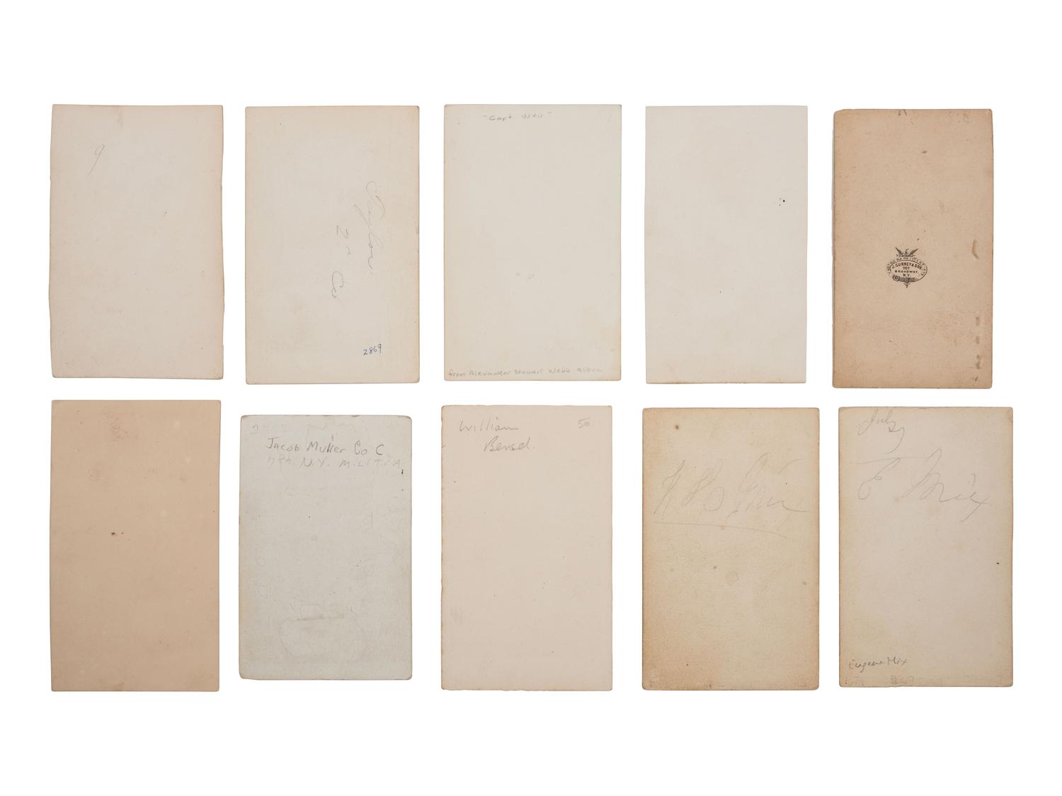 [CIVIL WAR]. A group of 22 CDVs of members of the 7th New York State Militia, Cos. A, B, and C.
