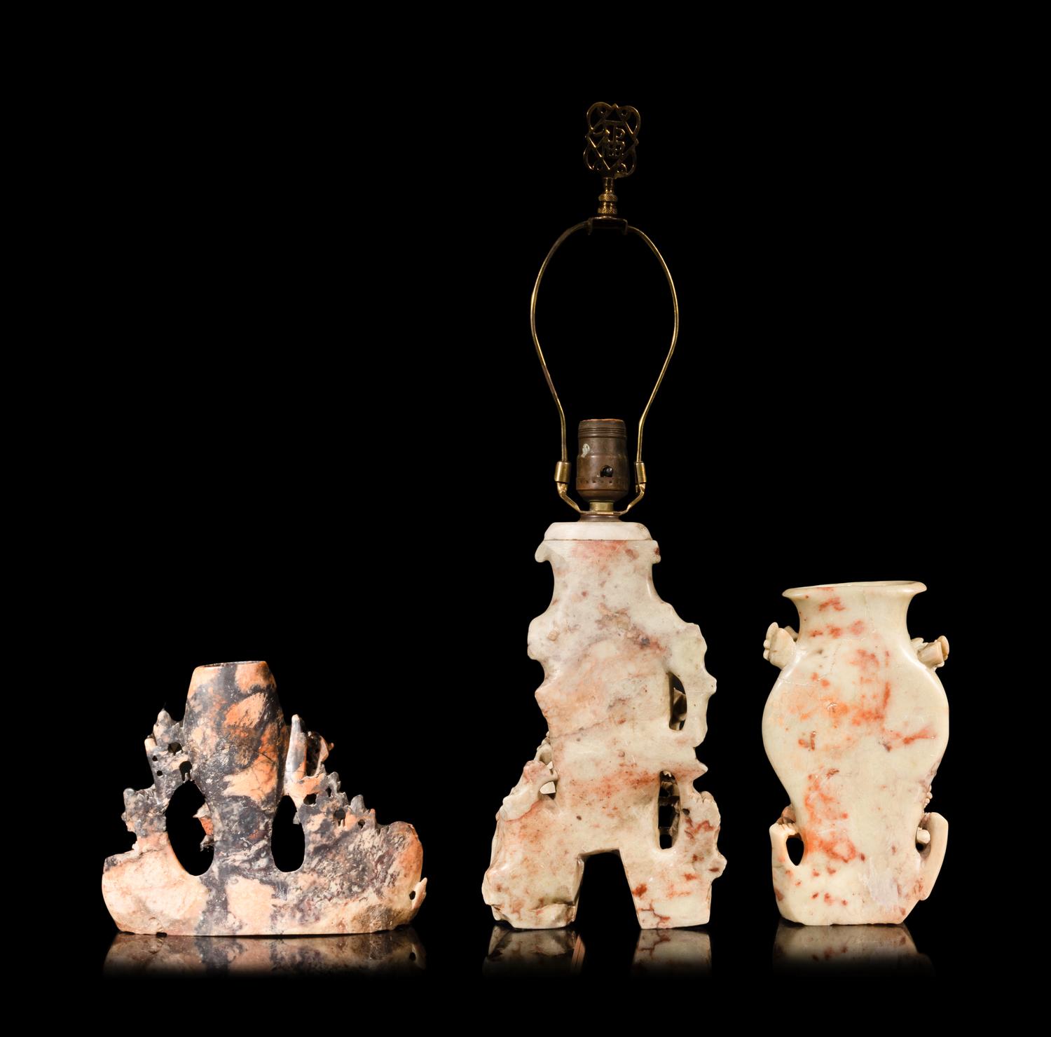 15 Chinese Carved Soapstone Articles
