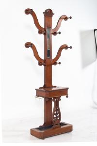 A Biedermeier Mahogany Hall Tree