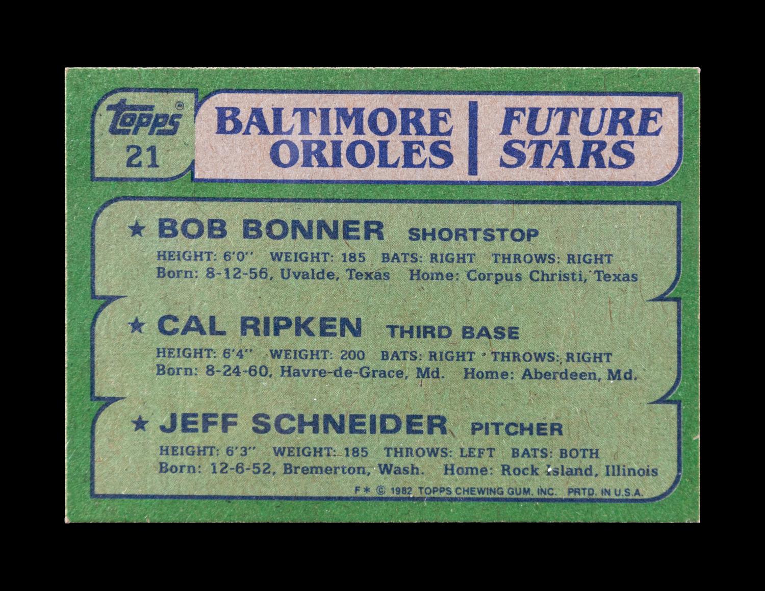 A Group of 22 Hall of Fame and Star Rookie Baseball Cards Including Cal Ripken Jr., Rickey Henderson and Ken Griffey Jr.,
