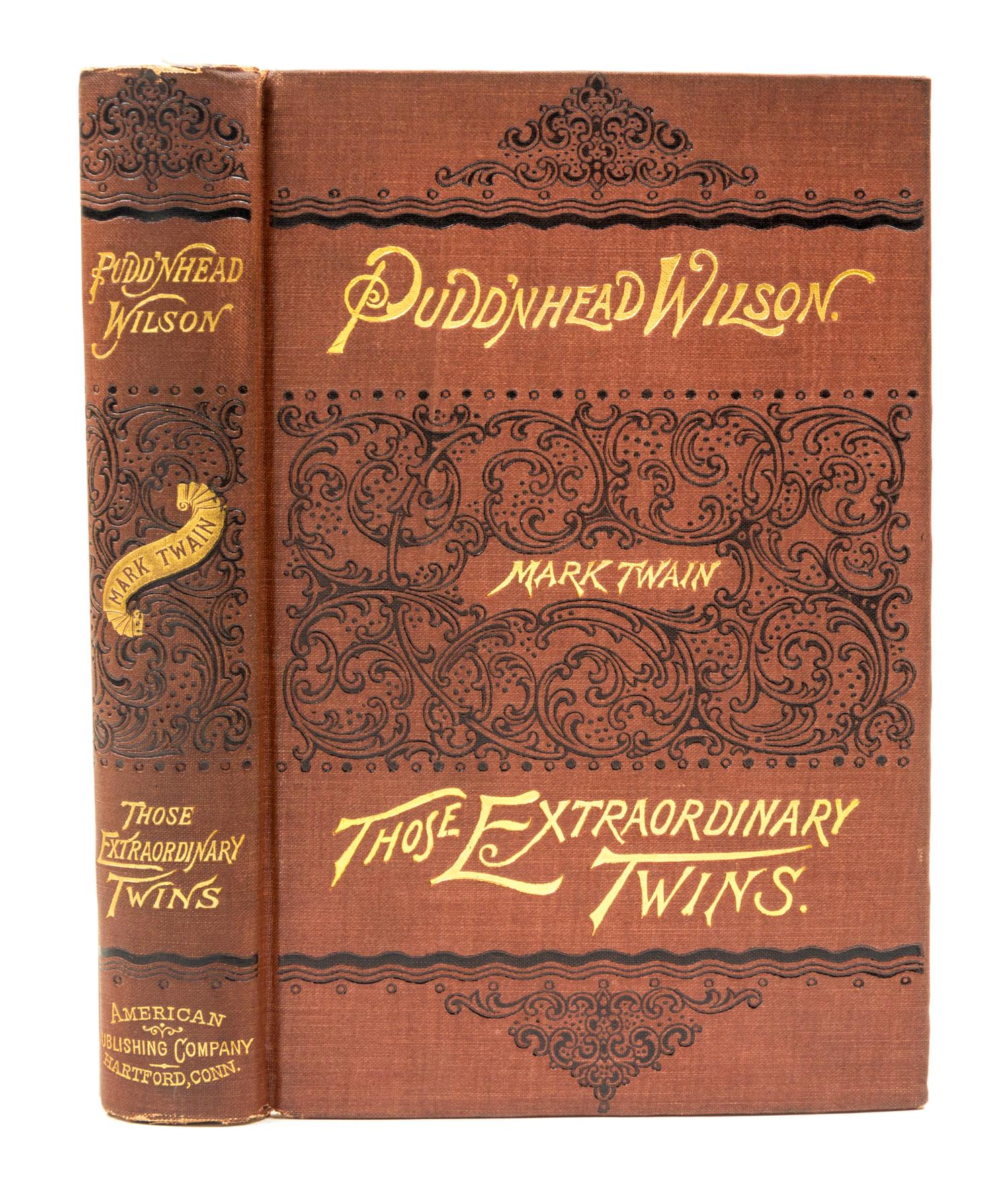 CLEMENS, SAMUEL L. Contract signed for the dramatization of Pudd'nhead Wilson. With a first edition.