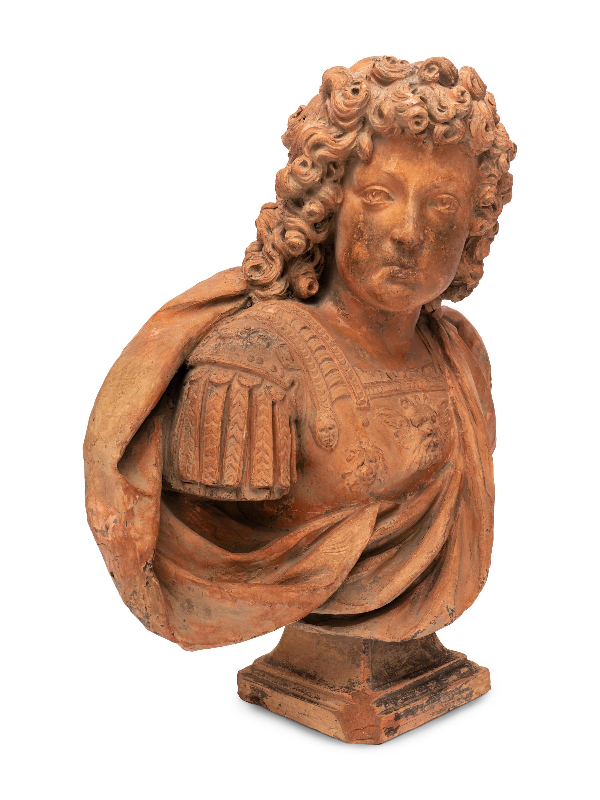 A Continental Terra Cotta Bust