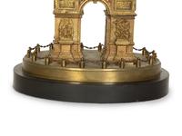 A Grand Tour Bronze Arc de Triomphe Model