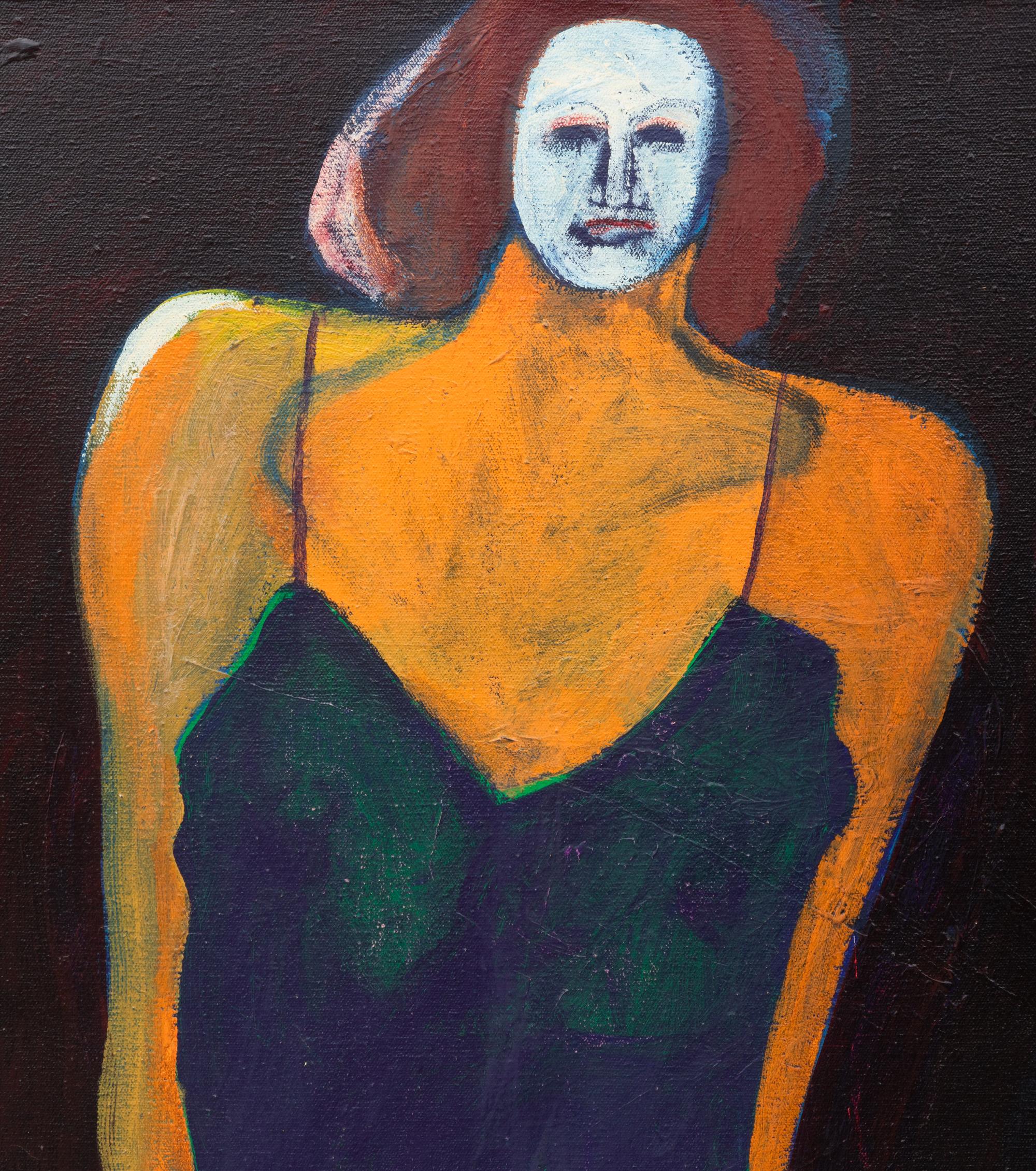 Mystery Woman with Purple Slip
