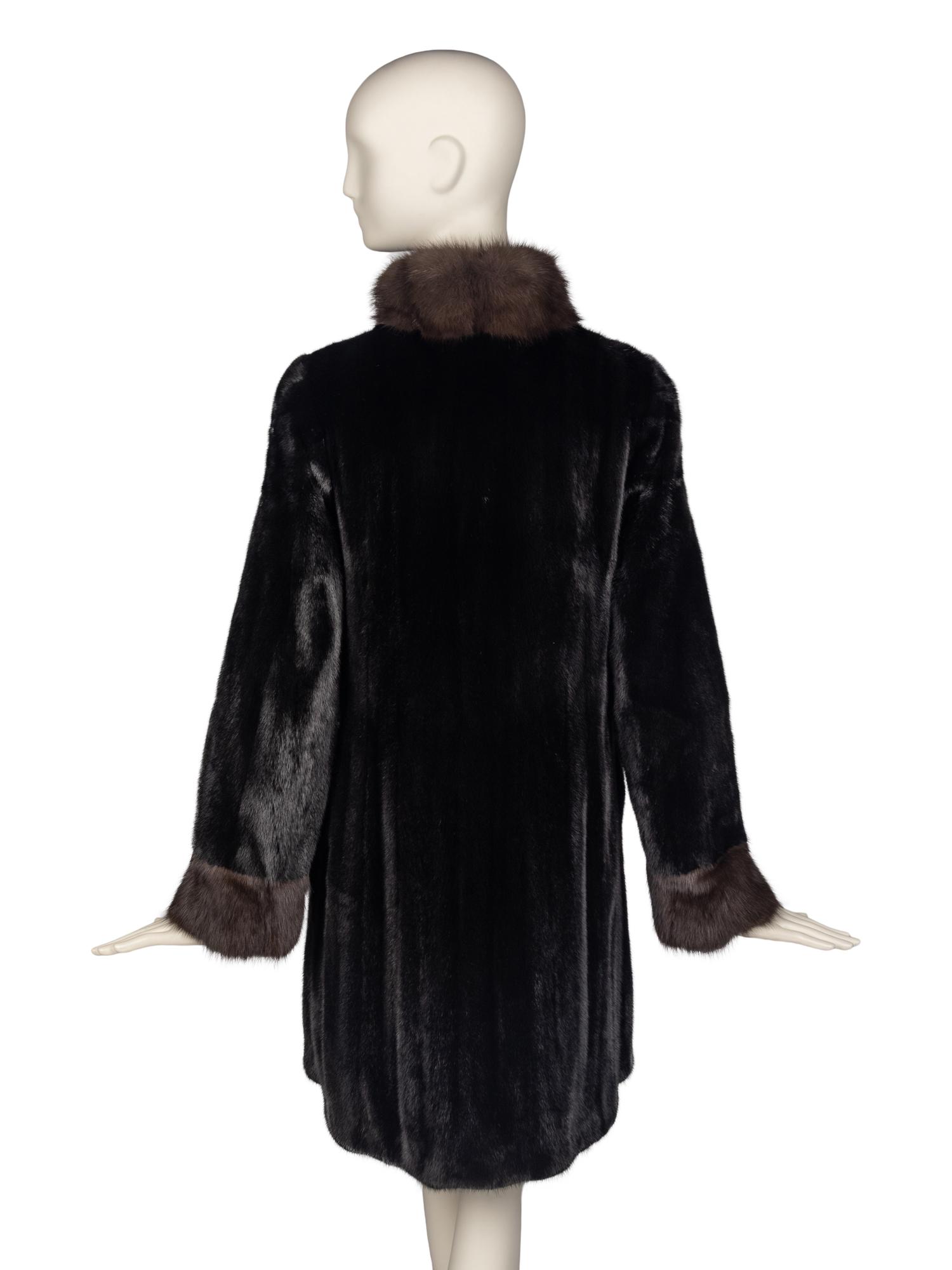 Gorski Mink Jacket with Sable Trim