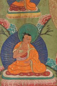 A Large Tibetan Thangka Depicting Green Tara