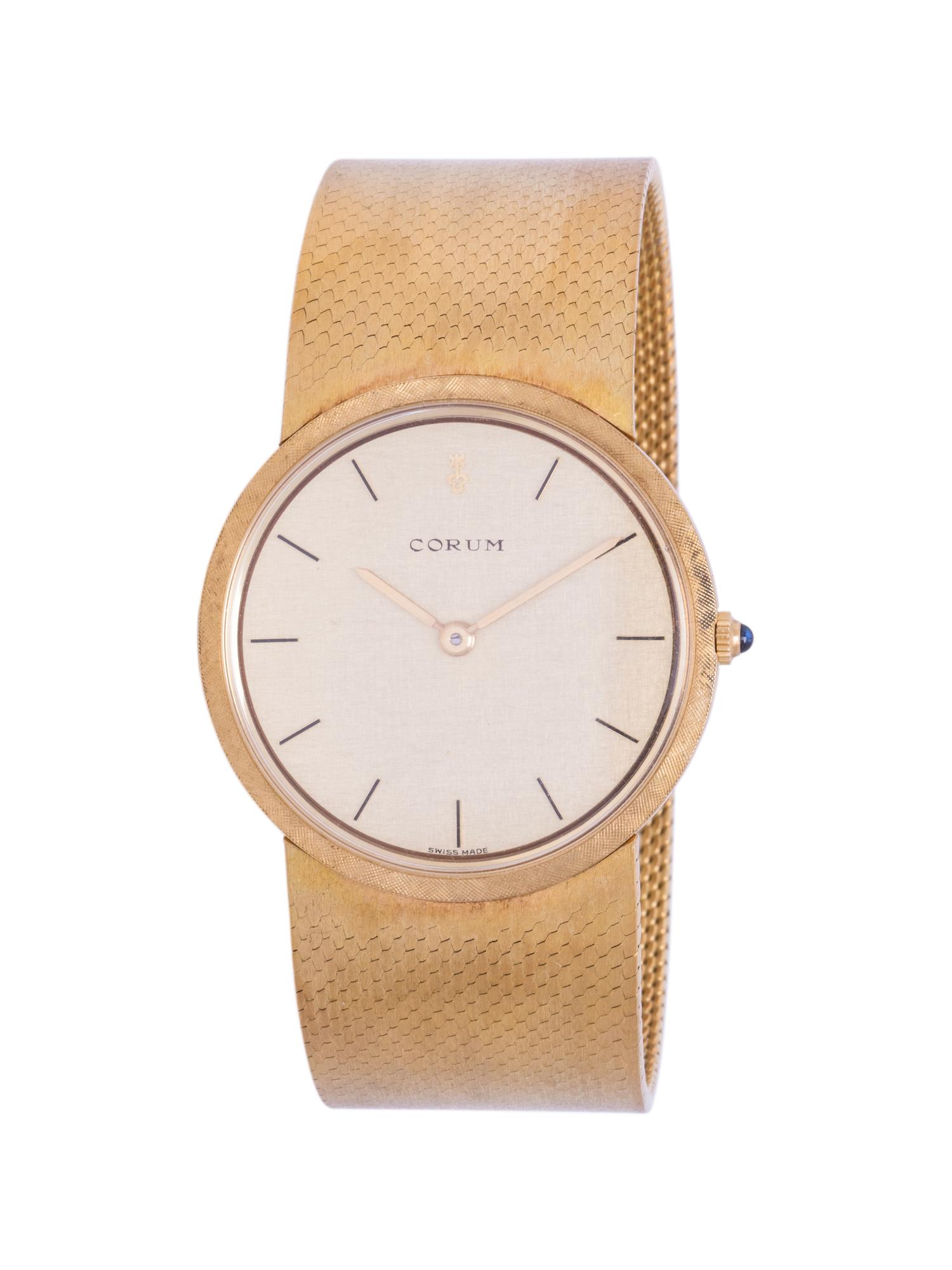 CORUM, 18K YELLOW GOLD WATCH