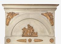 An Empire Parcel Gilt and Cream Painted Pier Mirror