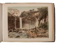 [EARLY PHOTOGRAPHY]. Album containing 50 hand-colored photographs of Japan.