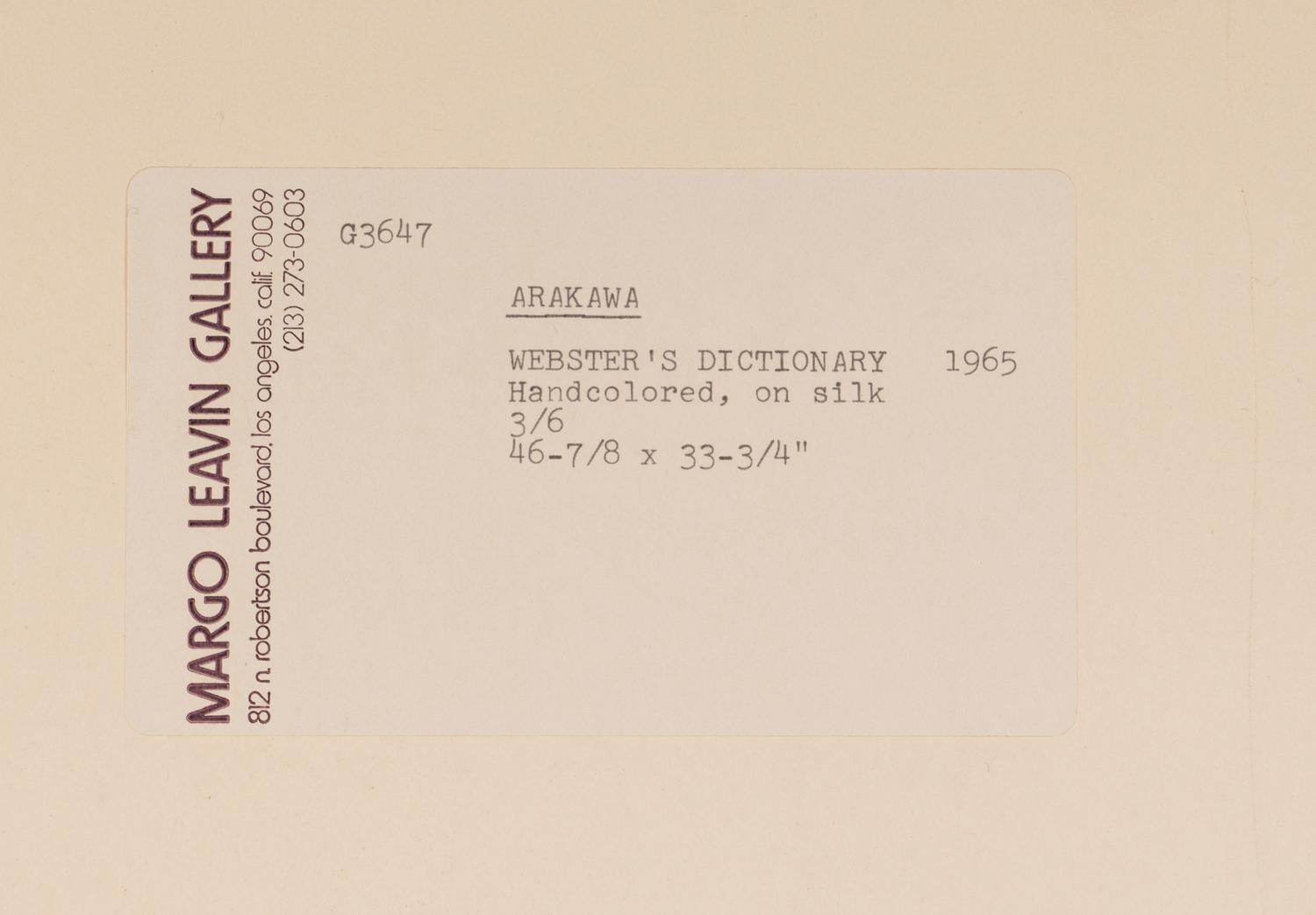 Websters New Twentieth Century Dictionary , 1965