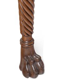 A Regency Style Carved Mahogany Console Table