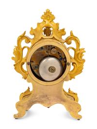 A French Gilt Bronze Mantel Clock by Jean-Baptiste Delettrez (1816-1887)