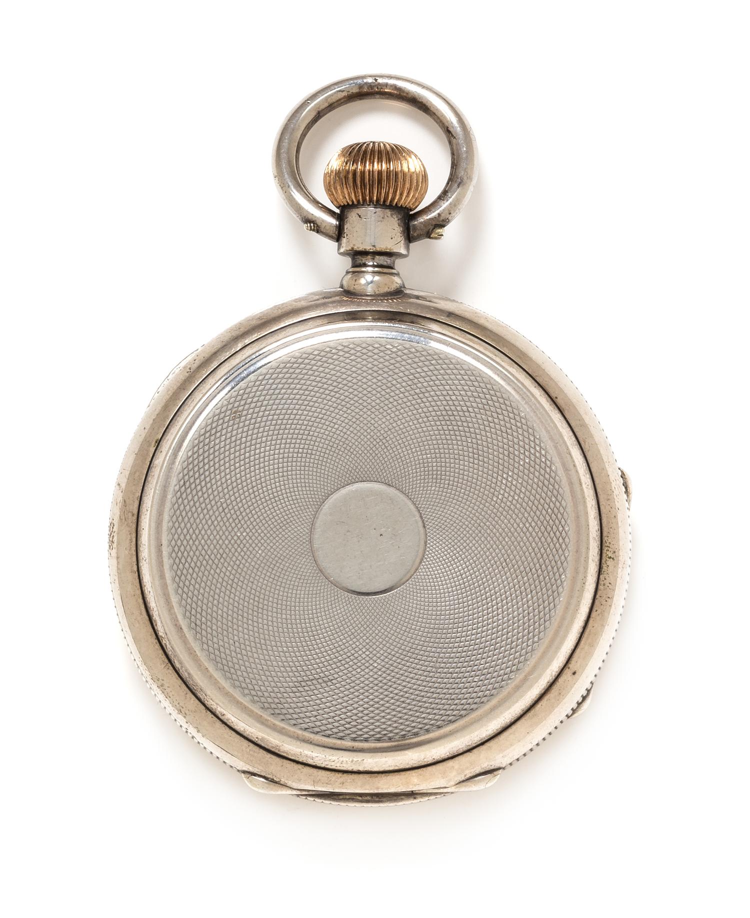 A Silver Hunter Case Pocket Watch, Chas. E. Jacot, 85.40 dwts.