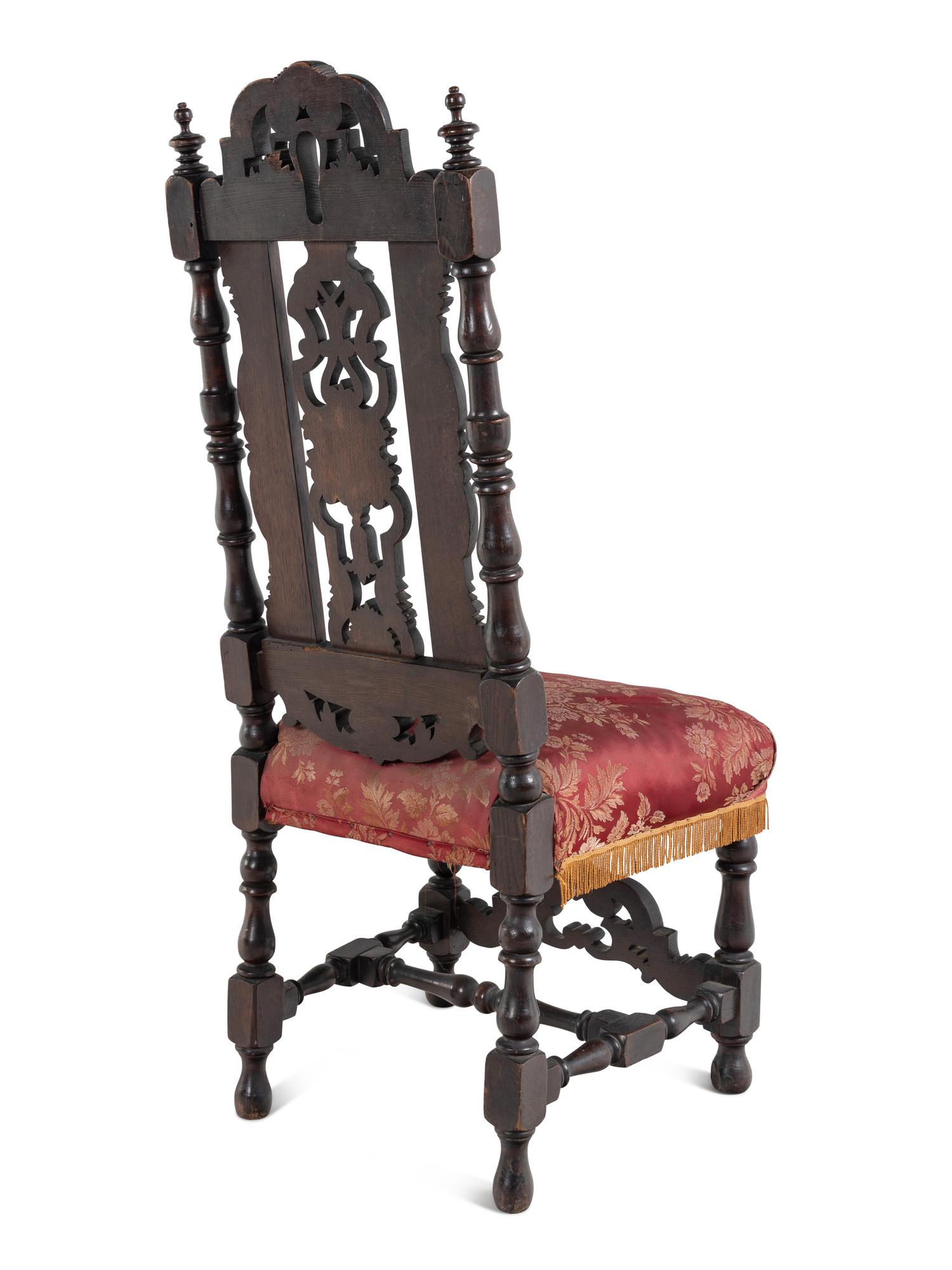 A Pair of William and Mary Style Side Chairs