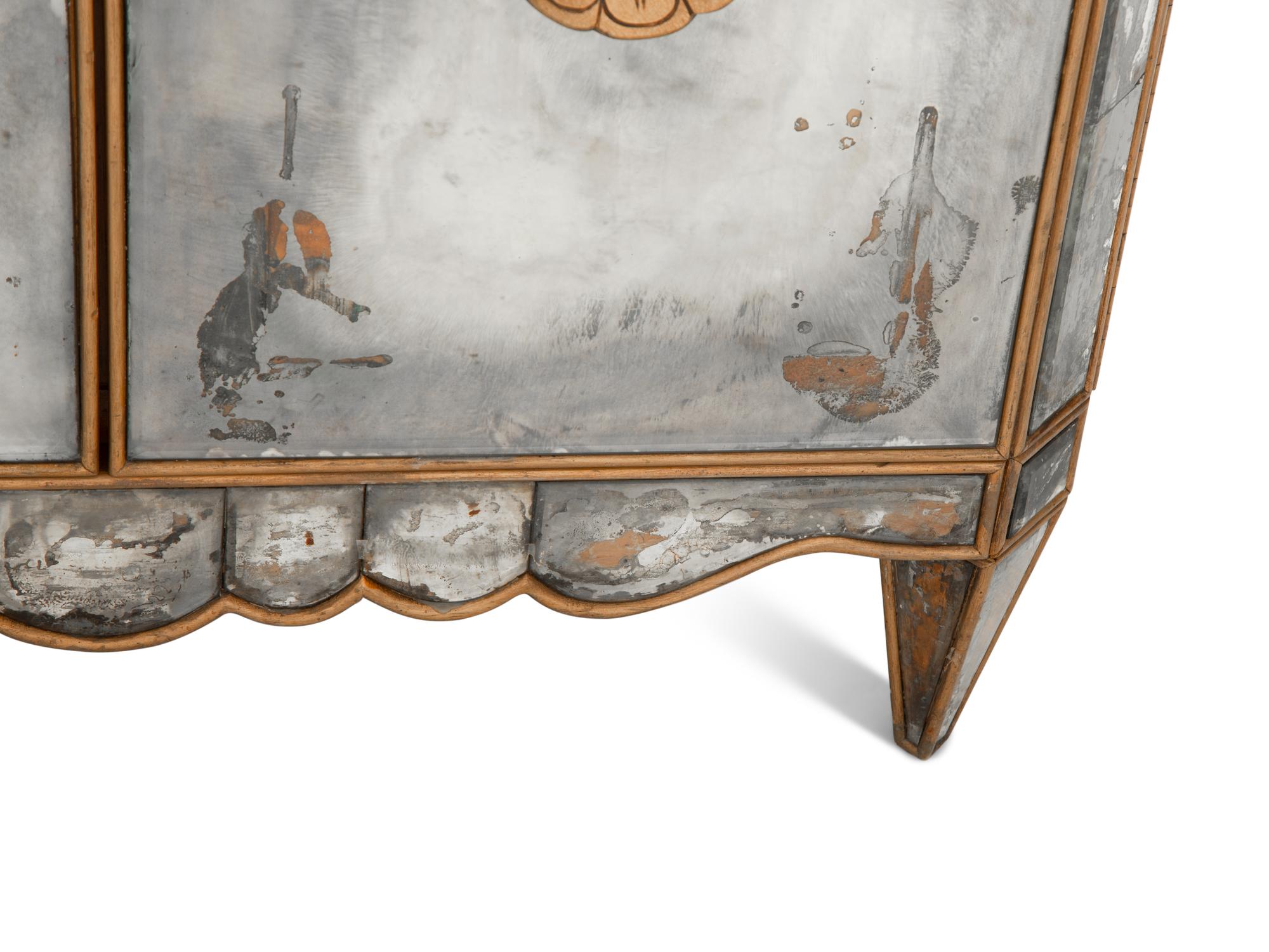 A Pair of Contemporary Mirrored Chests of Drawers