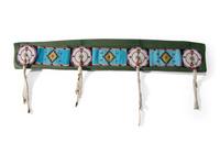 Nez Perce Beaded Blanket Strip, on Trade Blanket