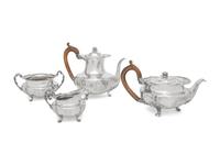 A George IV Assembled Four-Piece Tea and Coffee Service