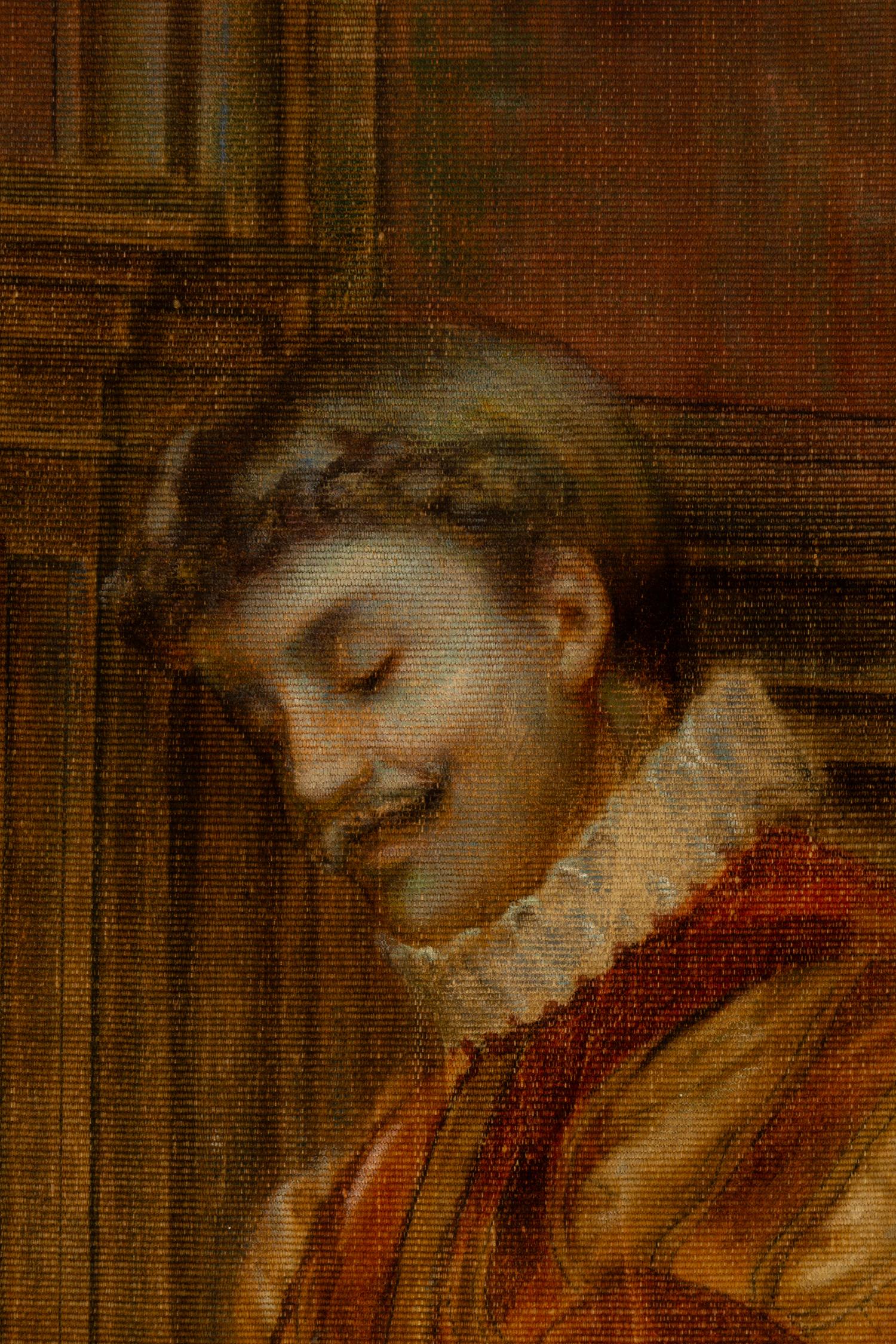 A Painted Tapestry Panel