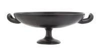 An Italian Black-Fired Tazza Width 16 inches. — PAOLO GOLIA