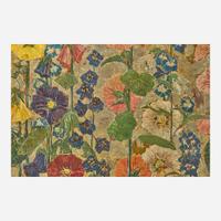 Mary Elizabeth Price (American, 1877–1965) Hollyhock and Delphinium Screen