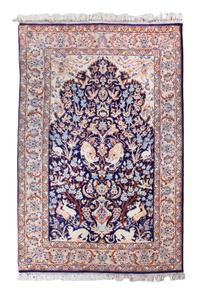 An Isfahan Wool Rug, 5 feet 7 inches x 3 feet 6 inches.