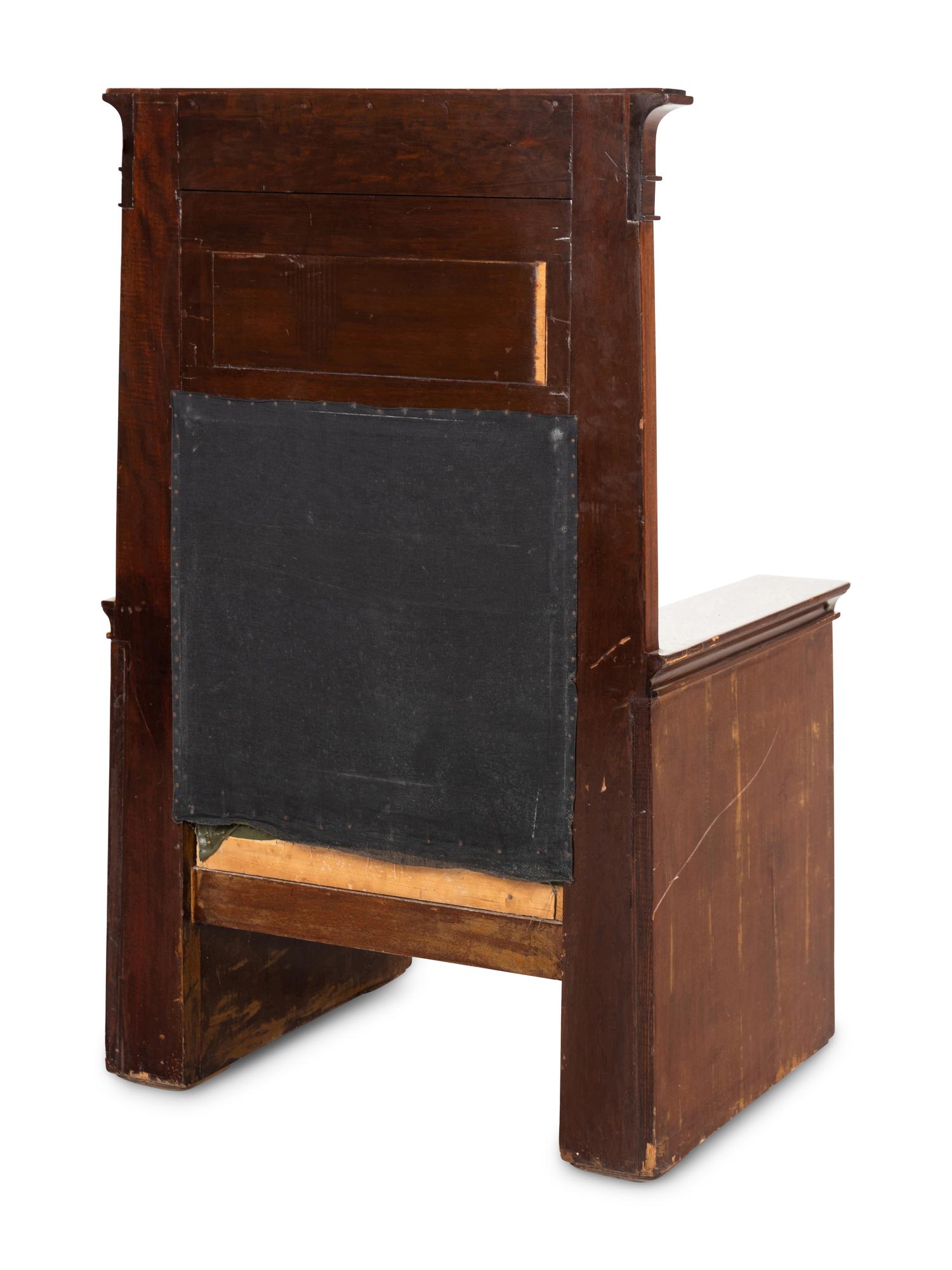 An Egyptian Revival Throne Chair