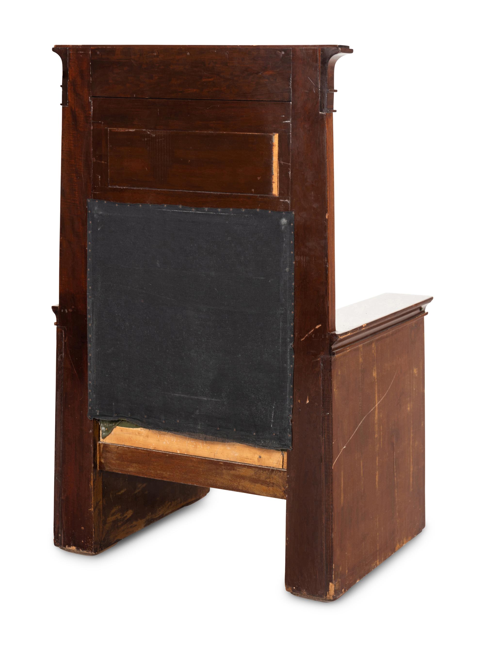 An Egyptian Revival Throne Chair