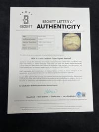 A 1928 St. Louis Cardinals Team Signed Autograph Baseball (Beckett Authentication Services)