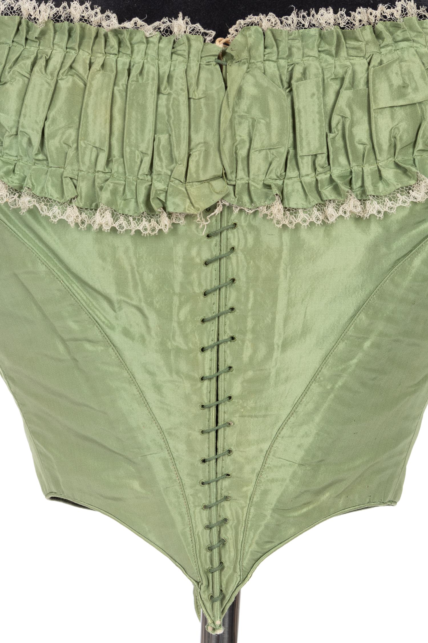 Three Silk Evening Bodices, 1850-60