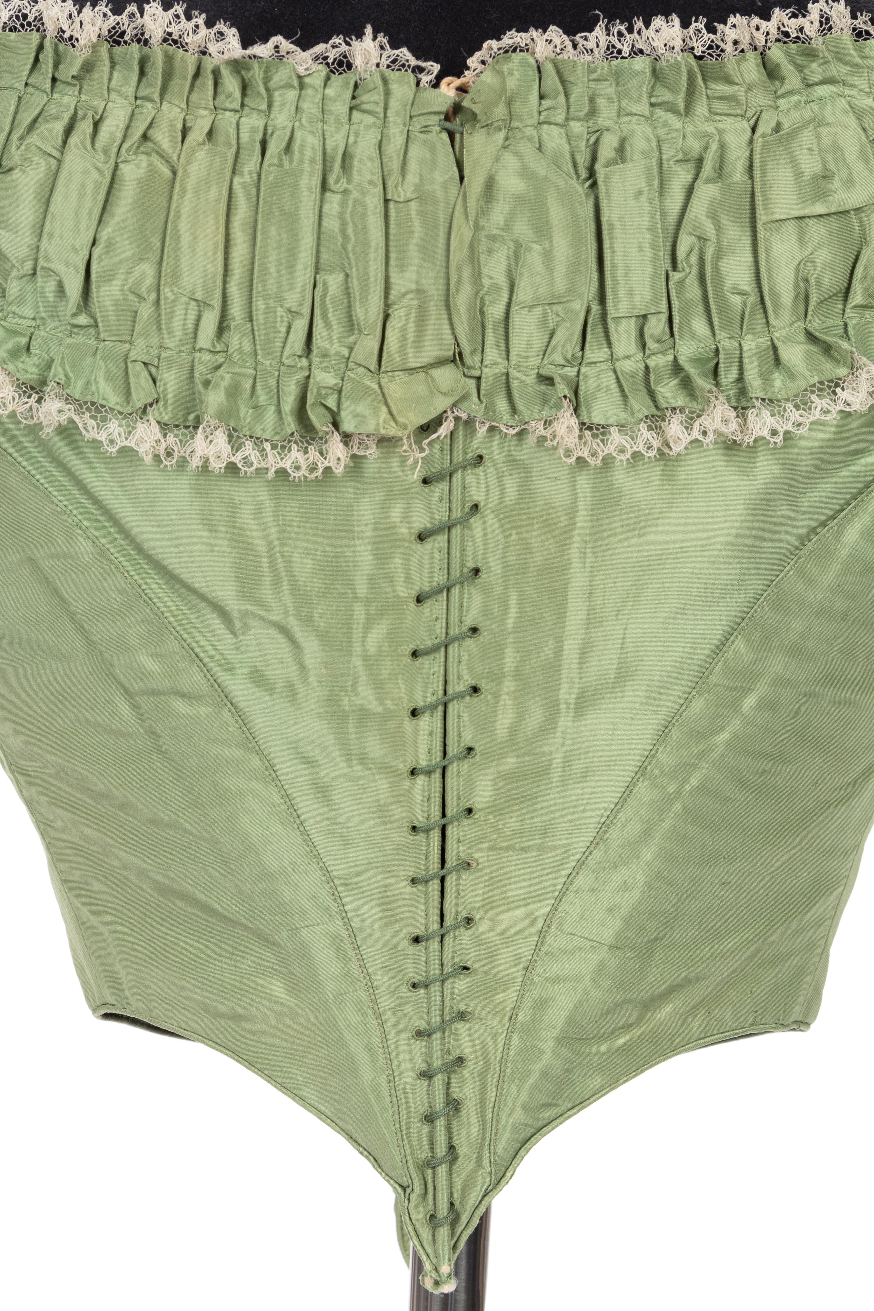 Three Silk Evening Bodices, 1850-60