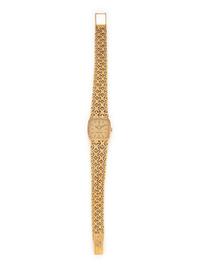 OMEGA FOR TIFFANY & CO., YELLOW GOLD WATCH