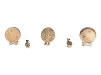 Five Chinese Slip-Glazed Earthenware Animals