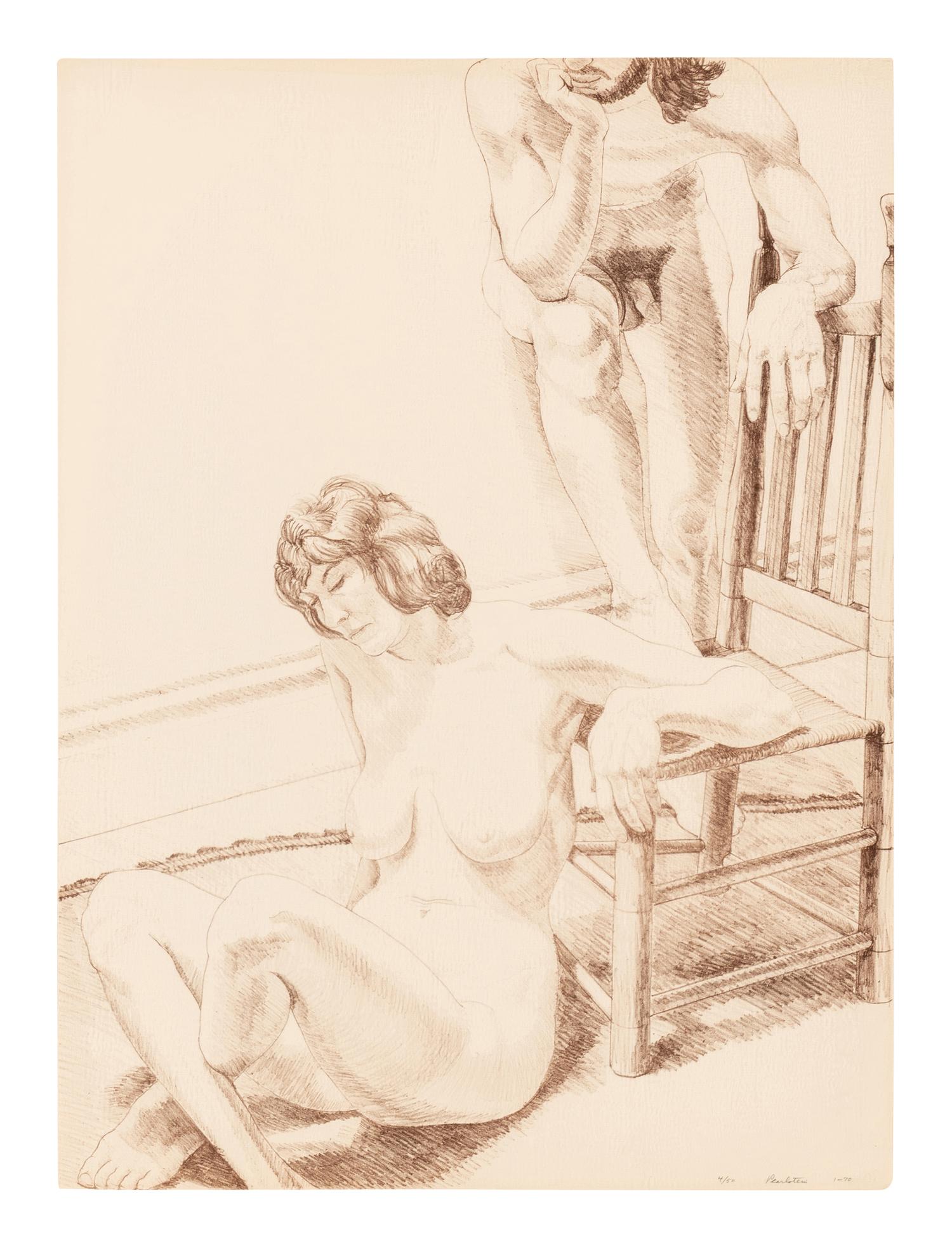 Man and Female Figure (from Six Lithographs Drawn from Life ), 1970