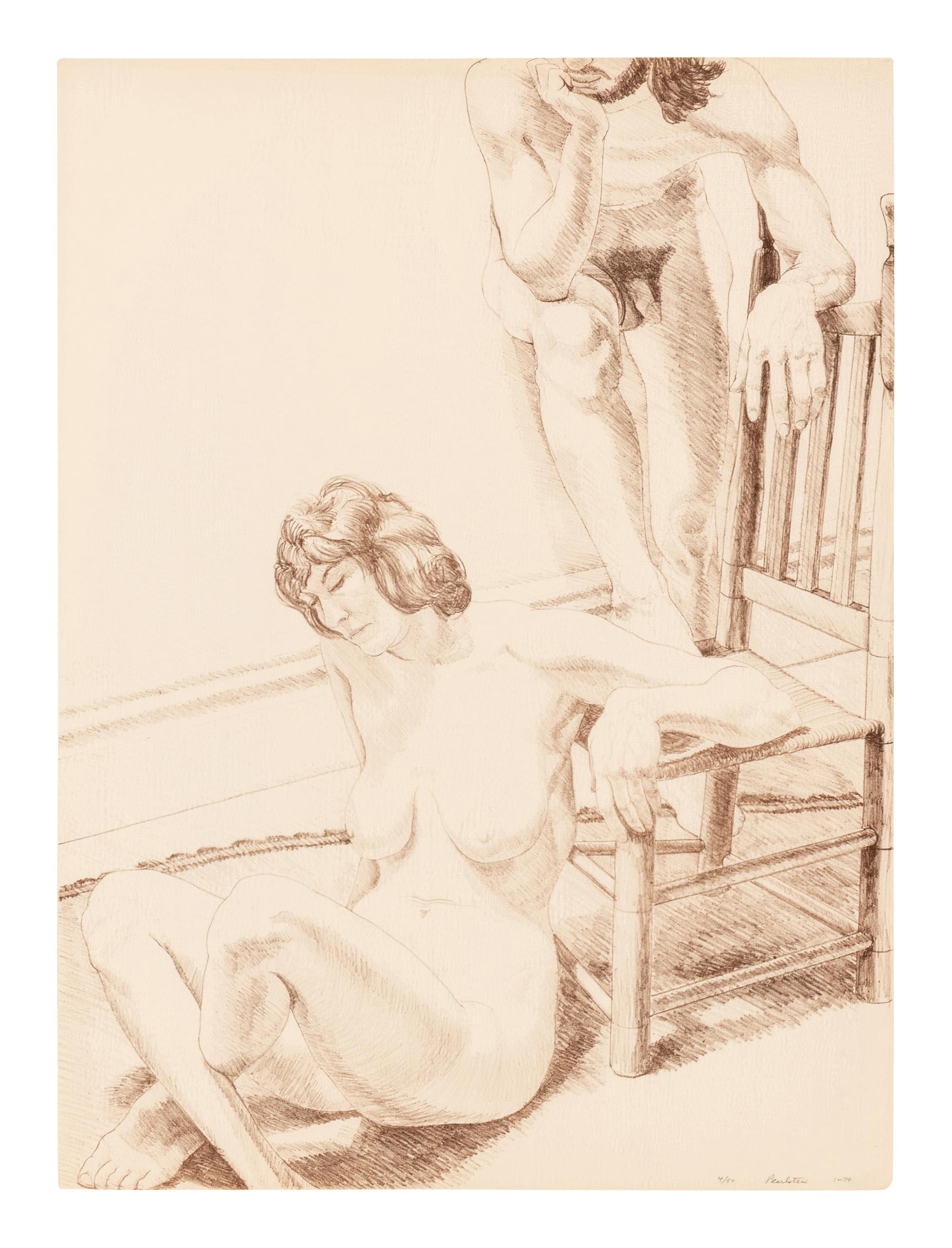 Man and Female Figure (from Six Lithographs Drawn from Life ), 1970
