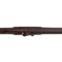 Percussion Plains Rifle with Brass Lock Marked Golcher & Butler Attributed to Tryon