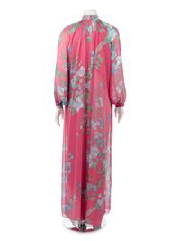 Hanae Mori Floral Print Dress, 1970-80s