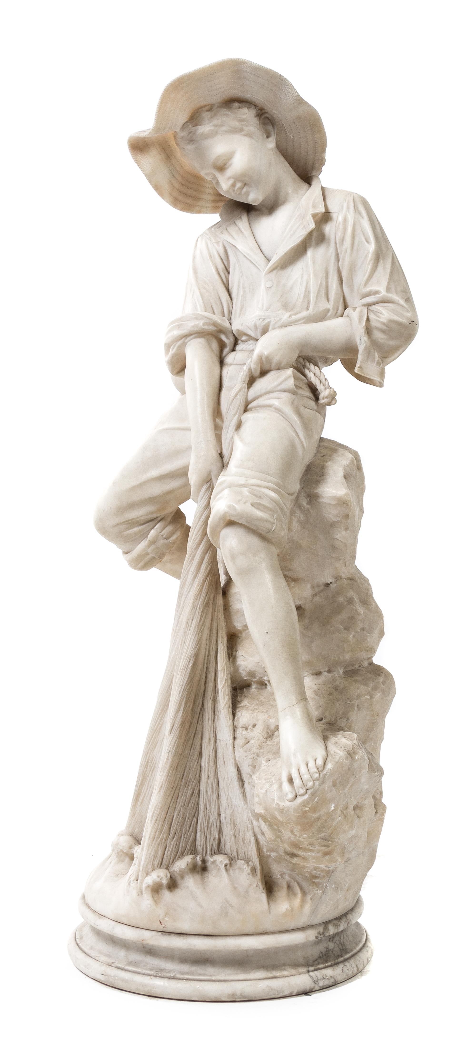 An Italian Marble Sculpture Height 40 inches. — GIUSEPPE GAMBOGI, LATE 19TH CENTURY