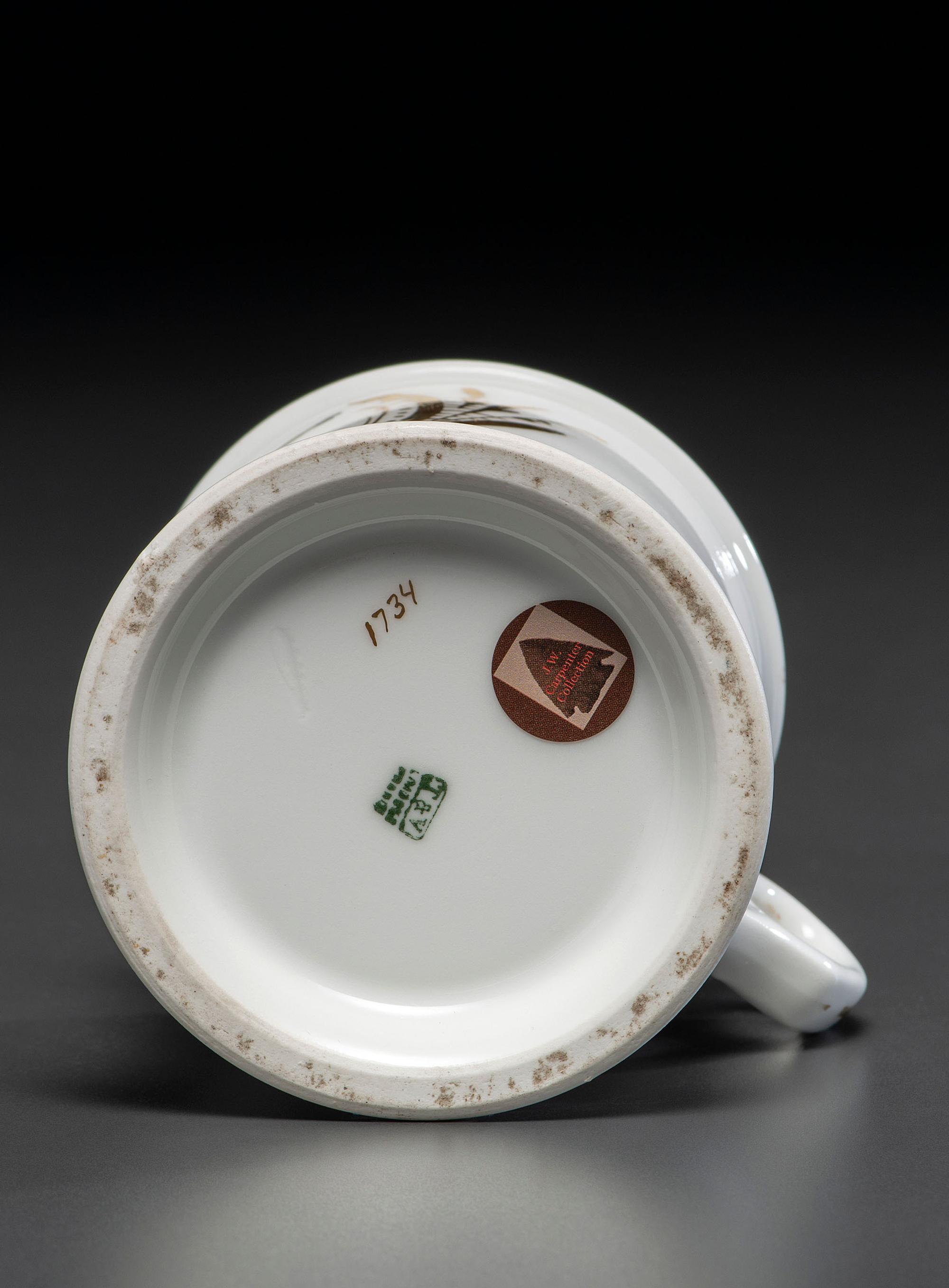 A WWI Colonel's Porcelain Shaving Mug