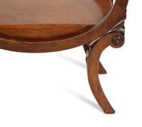 A Regency Style Mahogany Curule Form Tabouret