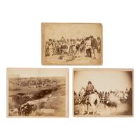 John C.H. Grabill (American, 1849-1903) — Photographs of Native American Subjects, Including Cheyenne "Killing Beef"